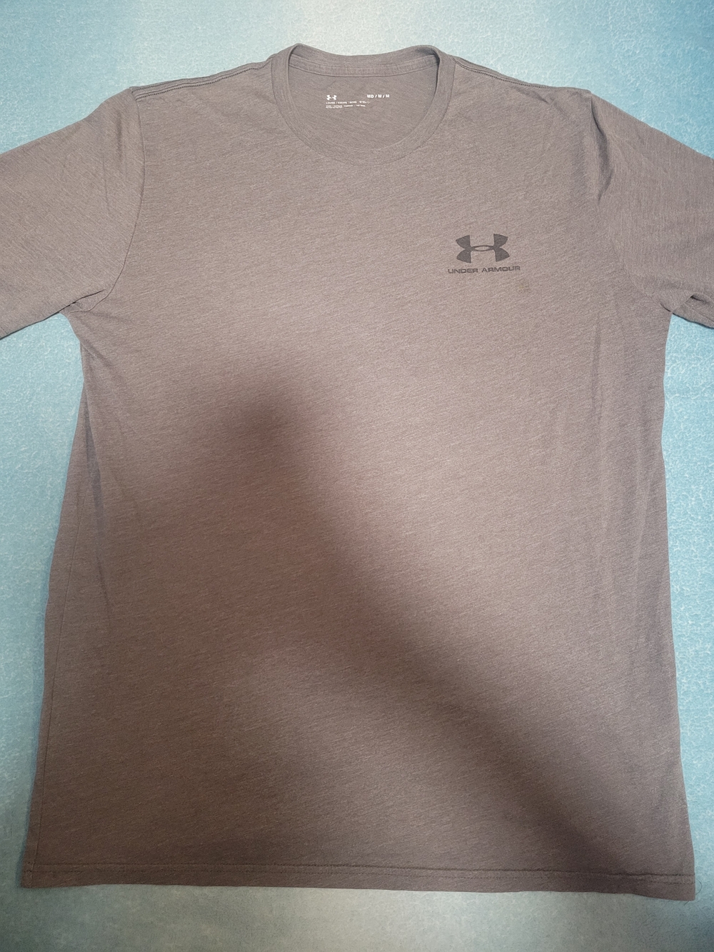 Under Armour Men’s Heather Gray Short Sleeve Crew Tee